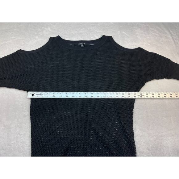 Express Short sleeve Black Cold Shoulder Sweater Size XS - Picture 5 of 6